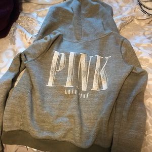 PINK zip up hoodie